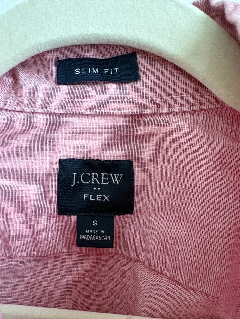 J. Crew Men’s Long-Sleeve Button-Down Shirt in Pink, S